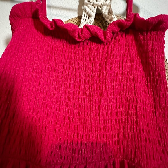 H & M rouched bodice spaghetti strap Sundress - Picture 4 of 6